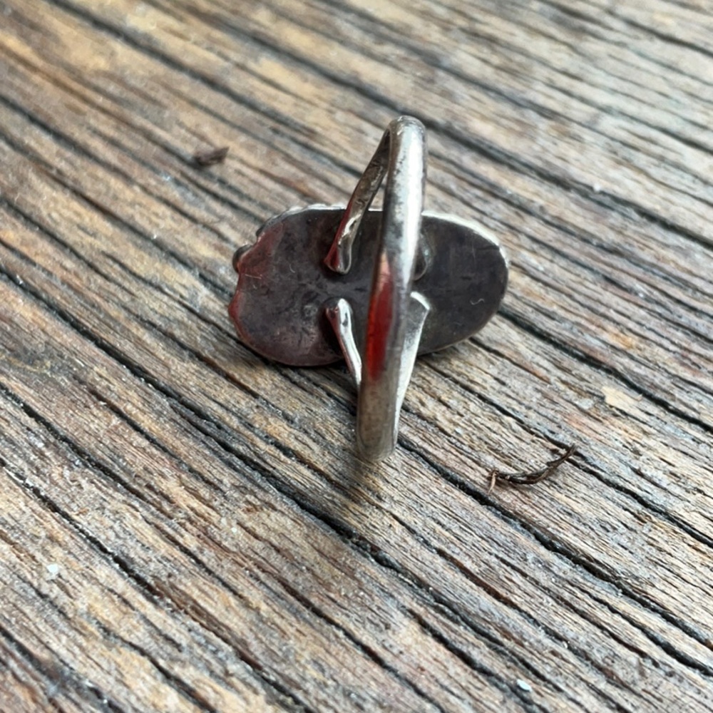 Vintage turquoise sterling ring - Picture 4 of 8